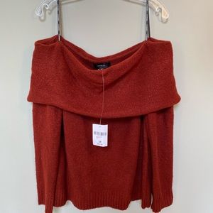Plus Size Off the Shoulder Sweater